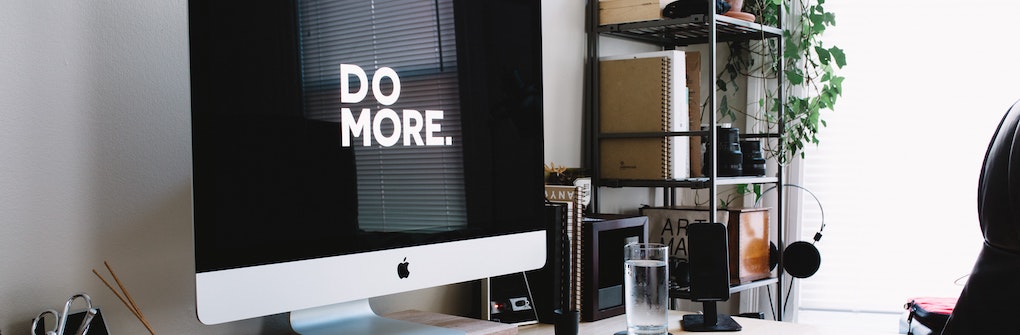 Life Design: Daily Actions Desktop that has 'Do More' written on the display